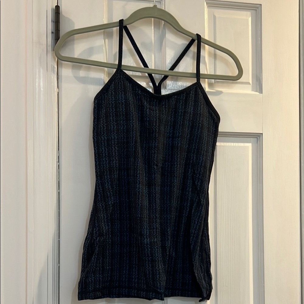 Lululemon Athletica Black and blue Fitted Camisole